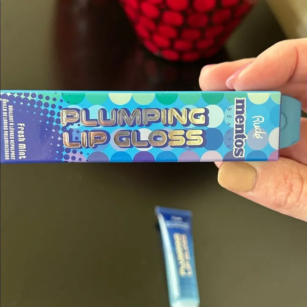 Rude Cosmetics x Mentos Beauty Plumping Lip Gloss - Clean Mint NIB